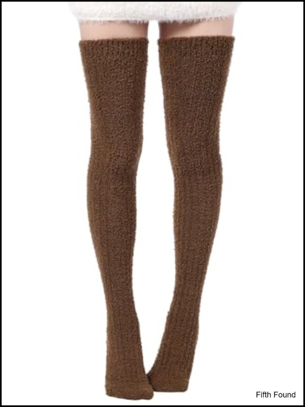 Coral Fleece Thigh High Socks Over Knee Leg Warmers Fuzzy Plush